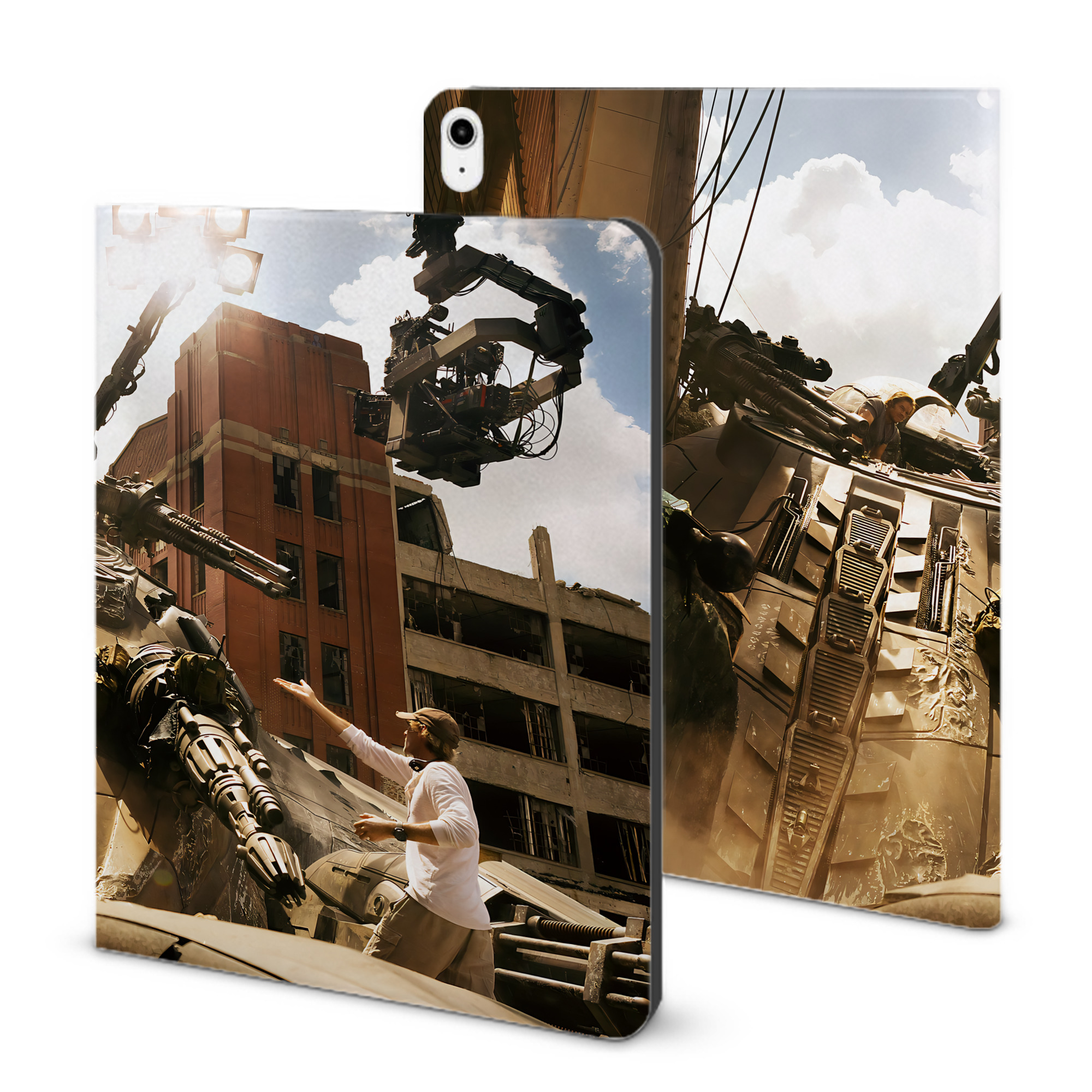 （画像用） Transformers トランスフォーマー IPadケース ペンホルダー付き ブックスタイルデザイン